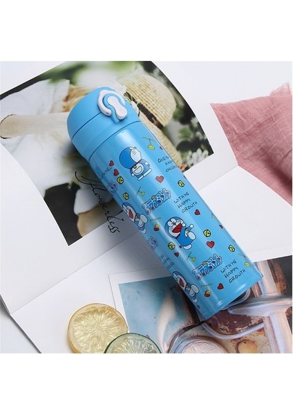 Vakum Açılır Kapaklı Termos Bardak Öğrenci Su Bardağı (Yurt Dışından)