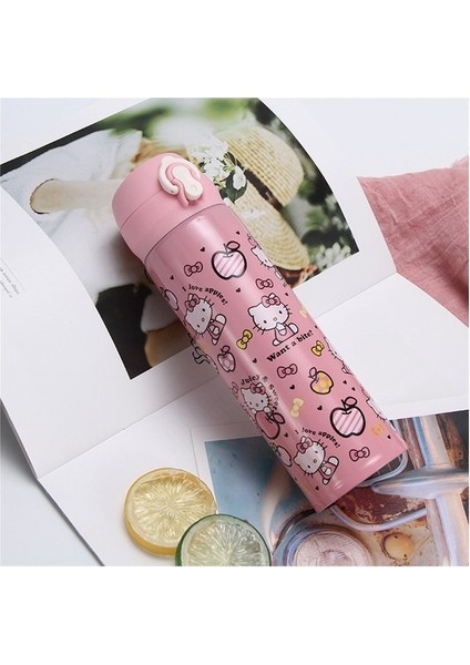 Vakum Açılır Kapaklı Termos Bardak Öğrenci Su Bardağı (Yurt Dışından)