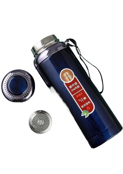 Paslanmaz Çelik Saplar Büyük Kapasiteli Spor Su Şişesi Termos Bardak (Yurt Dışından)