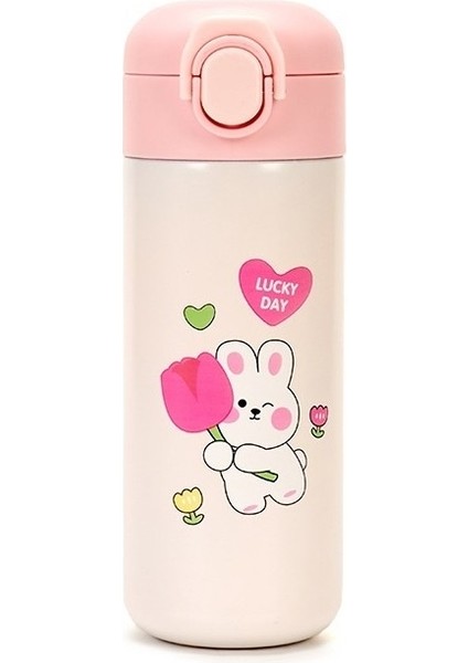 Karikatür Paslanmaz Çelik Termos Zıplayan Saman Su Bardağı (Yurt Dışından)