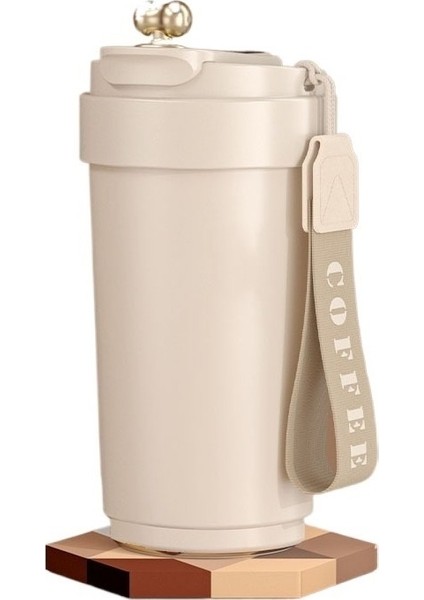 Akıllı Kahve Fincanı Taşınabilir Termos Paslanmaz Çelik Su Bardağı (Yurt Dışından)