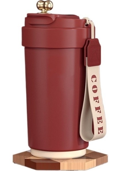 Akıllı Kahve Fincanı Taşınabilir Termos Paslanmaz Çelik Su Bardağı (Yurt Dışından)