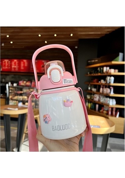 Büyük Göbek Termos Bardak Büyük Kapasiteli Öğrenci Su Bardağı Saman Askılı Su Isıtıcısı (Yurt Dışından) fiyatları