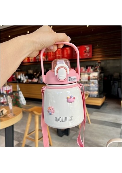 Büyük Göbek Termos Bardak Büyük Kapasiteli Öğrenci Su Bardağı Saman Askılı Su Isıtıcısı (Yurt Dışından) modelleri