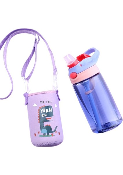 Puni 480ML Çocuk Suluk Matara Öğrenci Su Bardağı Sevimli Plastik Bardak ve Kayış (Yurt Dışından) fiyatları