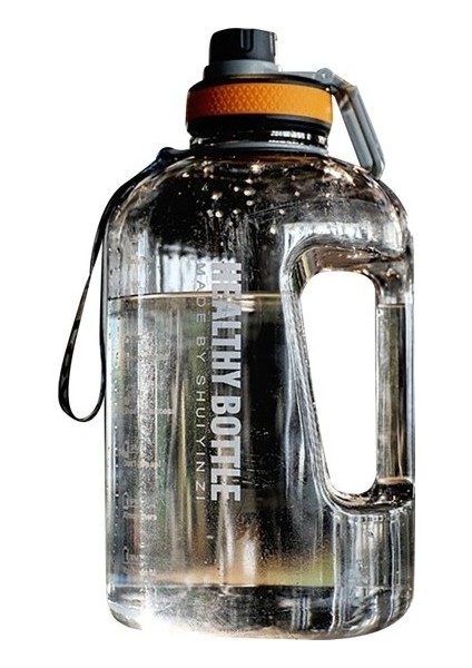 Eternal 2200ML Sızdırmaz Su Şişesi - Siyah (Yurt Dışından)