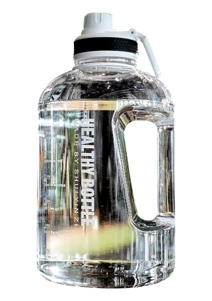 Eternal 2200ML Sızdırmaz Su Şişesi - Siyah (Yurt Dışından)