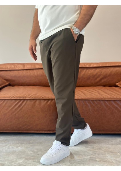 Erkek Beli Bağcıklı Jooger Pantolon Haki ECA003 fiyatları