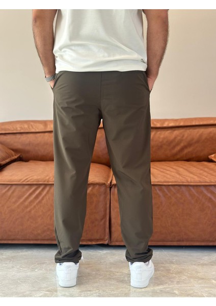 Erkek Beli Bağcıklı Jooger Pantolon Haki ECA003 indirimleri