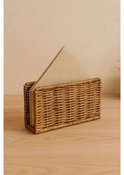 Rattan Dikdörtgen Hasır Peçetelik