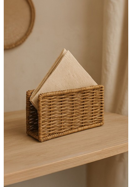 Rattan Dikdörtgen Hasır Peçetelik modelleri