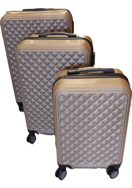 Valiz Seti 3 Lü Abs Baklava indirimleri