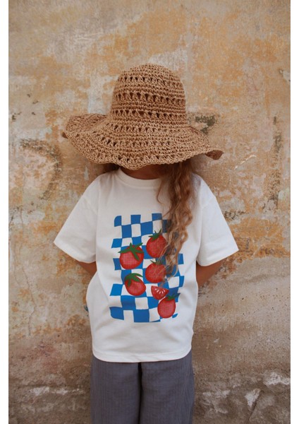 Domates Baskılı T-shirt Müslin Pantolon Takım fiyatları