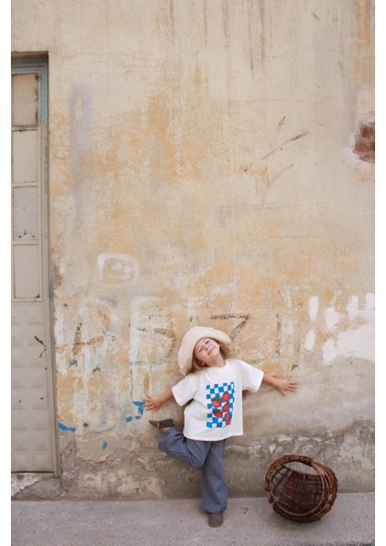 Domates Baskılı T-shirt Müslin Pantolon Takım modelleri