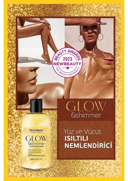 Altın Tozu Etkili Işıltılı Nemlendirici Losyon 250 Ml. ve 3 Adet Spf 50+ Yüz ve Vücut Güneş Kremi 3 x 100 Gr. fırsatları