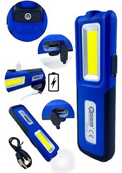 Profesyonel Esen109 420 Lümen Şarjlı Mıknatıslı Led Fener Lamba Powerbank fiyatları