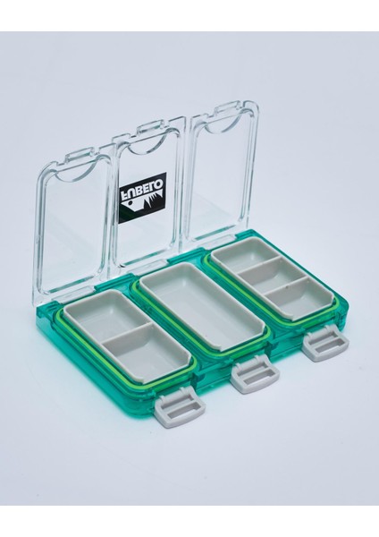 Fubox Spare Sızdırmaz Klips-Iğne-Halka Saklama Kutusu # Yeşil fiyatları