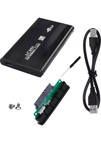 USB 2.5 Sata HDD Harddisk Kutu Aliminyum Gövde - Harici HDD Hard Disk Kutusu