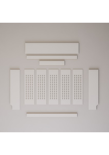 Kalorifer Petek Kaplama Dresuar ( 100 cm ) Petek Önü Dresuar BPKM003
