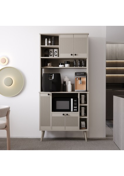 Melura Kahve Köşesi 90 cm %100 Mdf Çok Amaçlı Dolap