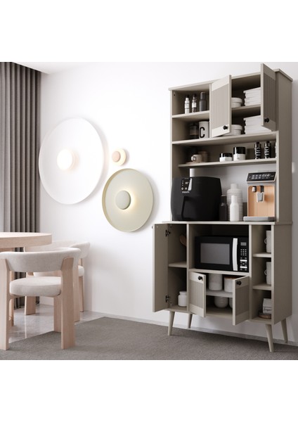 Melura Kahve Köşesi 90 cm %100 Mdf Çok Amaçlı Dolap modelleri