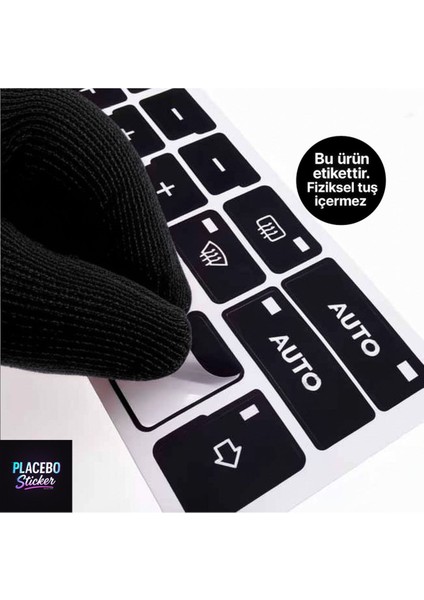 Audi A4 B6 - B7 Uyumlu Klima Tuş Sticker | Yıpranmış Tuşlar Için Etiket Seti modelleri