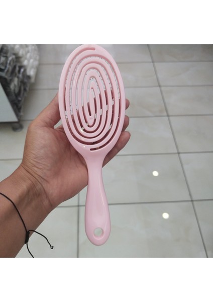 Üç Boyutlu Saç Fırçası Tarak - Pembe fiyatları