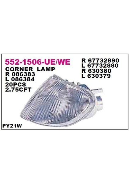 Partner Berlingo Sinyal Lambası Sol Depo