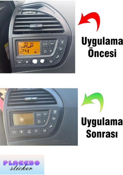 Citroën C4 Picasso 2007-2010 Klima Tuş Sticker Seti fiyatları