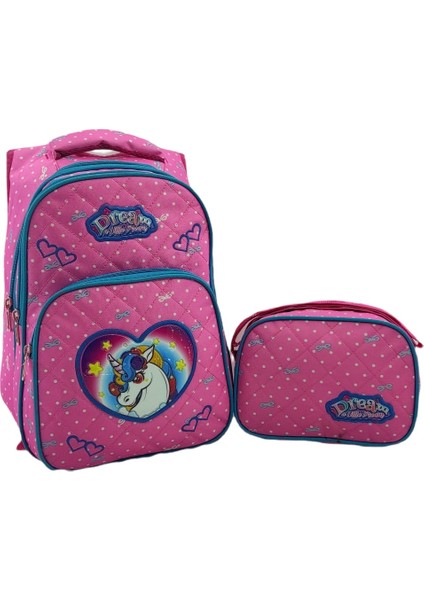 Benekli Little Dream Ilkokul Sırt ve Beslenme Çantası 5004