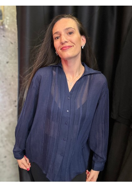 Premiumlacivert Standarttransparan Gömlek