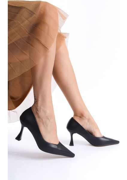 Cordelia Premium Kadın Mat Siyah Stiletto modelleri