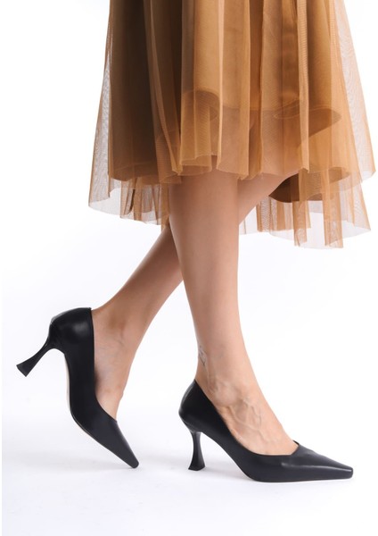 Cordelia Premium Kadın Mat Siyah Stiletto fırsatları