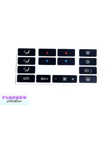 Bmw 5 E39 – X5 E53 Klima Tuş Sticker Seti | Yıpranmış Tuşlar Için Etiket Seti modelleri