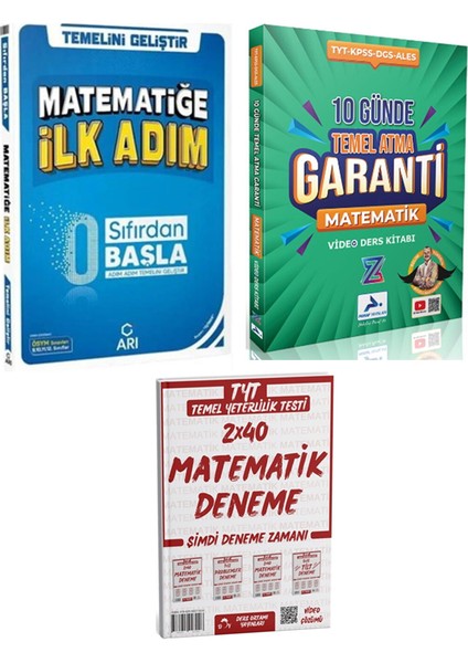 Ders Ortamı + Arı + Paraf 2026 Matematik 0 Dan Başla + Z Takım Matematik + Deneme 3lü Set modelleri