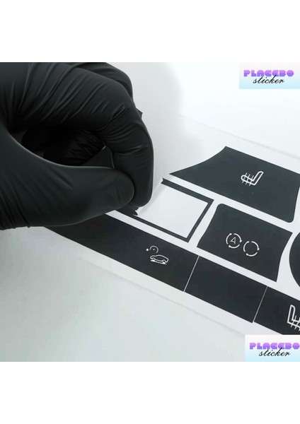Bmw E90 E91 E92 Klima Tuş Sticker Seti | Yıpranmış Tuşlar Için Etiket Seti modelleri