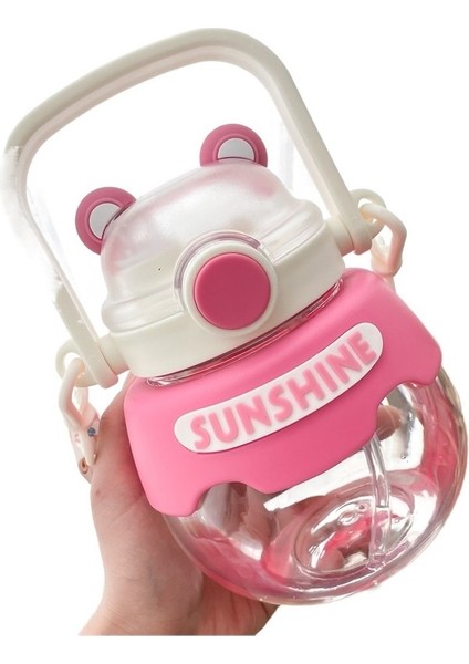 Büyük Kapasiteli Büyük Göbek Kupası Xiaofu Ayı Çift Içecek Plastik Bardak Saman Su Bardağı (Yurt Dışından) modelleri