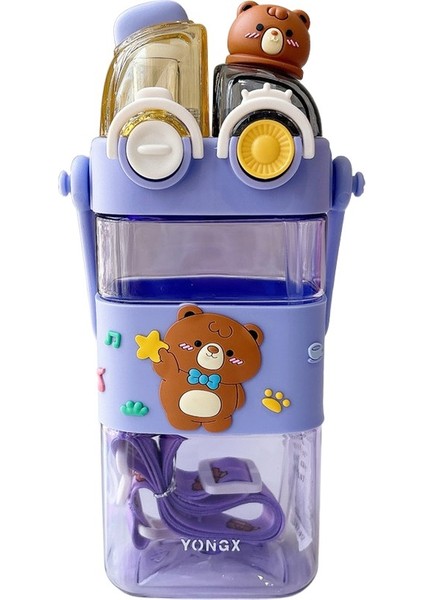 Yeni Punk Su Bardağı Çocuk Plastik Bardak Öğrenci Çift Içme Pipetli Su Isıtıcısı Çocuk Taşınabilir Su Isıtıcısı (Yurt Dışından) fiyatları