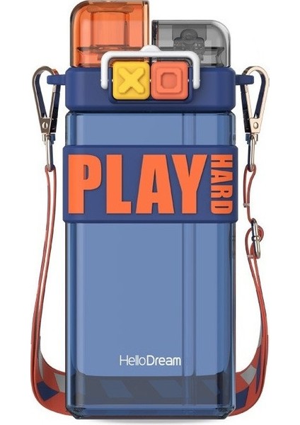 Yuandong Punk Çift Kişilik Askılı Pipetli Bardak 520ML Flask Tritan Öğrenci Su Isıtıcısı (Yurt Dışından) fiyatları