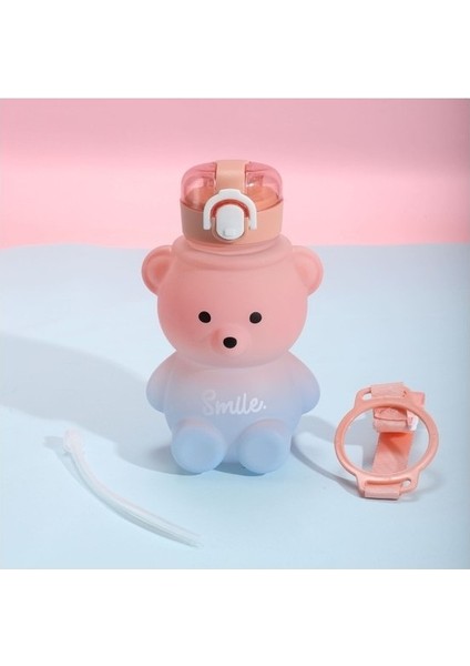 Amkobnu 800ML Ayı Su Bardağı Taşınabilir Saman Su Bardağı (Yurt Dışından) fırsatları