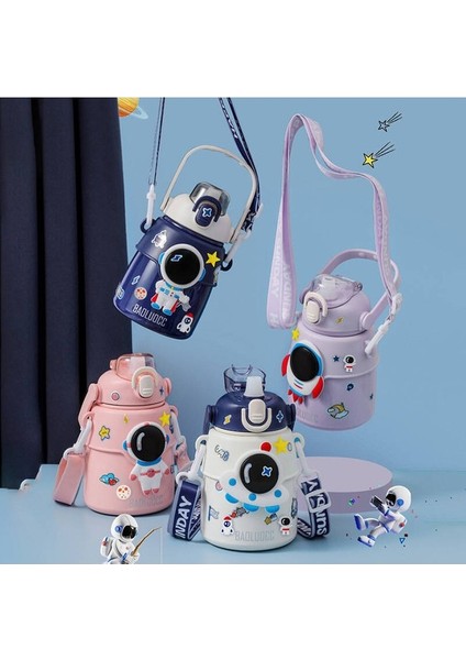 ml Astronot Karikatür Paslanmaz Çelik Taşınabilir Kayışlı Su Şişesi Çocuk Saman Izoleli Su Şışesı-Ml (Yurt Dışından) modelleri