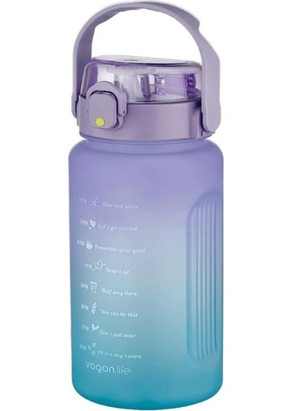 Pingjianxi Su Matı 1500ML VGN2213 Turuncu Mavi (Yurt Dışından)