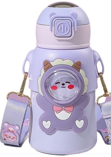 Çocuk Termos Bardak Gıda Sınıfı Su Bardağı Pipetli Bardak (Yurt Dışından)