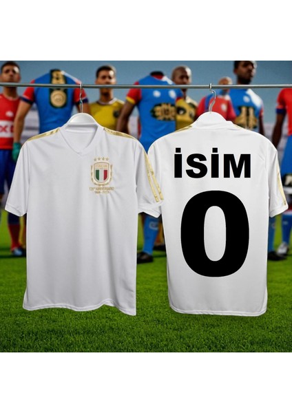 Isme Özel Yazdırmalı Italya Özel Tasarım 125.YIL T-Shirt