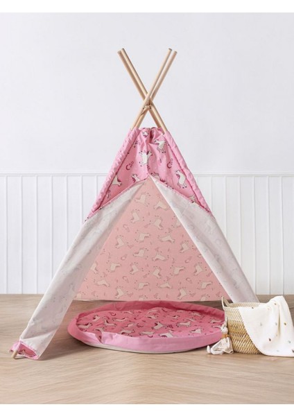 Çocuk Ahşap Direkli Geniş Oyun Çadırı Oyun Evi 150X150X200 cm fiyatları