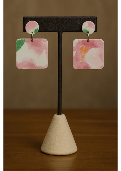 Nihal El Yapımı Tasarım Küpe | Polimer Kil Çiçekli Vintage Küpe | Hafif & Renkli modelleri