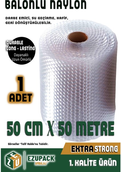 50CMX50MT 3 Katlı Balonlu Naylon Patpat Eşya Koruma Naylon Pat Pat - Ambalaj Pıt Pıt