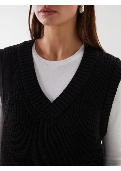 Lcw Modest V Yaka Kadın Triko Süveter (W5) modelleri