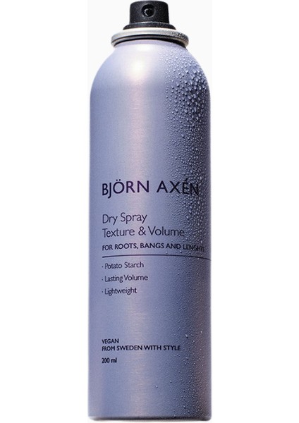 Björn Axén Doku ve Hacim Veren Kuru Sprey, Ağırlıksız Hacim ve Mat Bitiş modelleri
