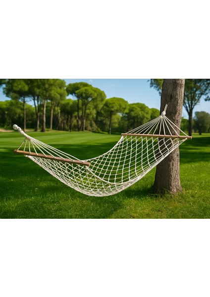 Çift Kişilik Pamuklu Hamak | El Örgüsü Bağlama Ipli 120X190 cm | 300 kg Taşıma Kapasiteli Bahçe Balkon Kamp Salıncağı fiyatları